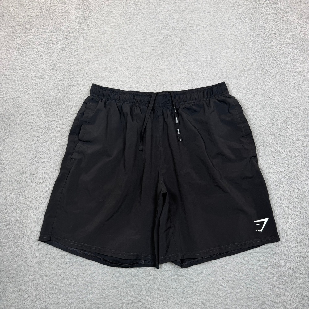 Gymshark Arrival Shorts Mens Large Black GMSH5380 7 Inseam Athletic Gym Workout